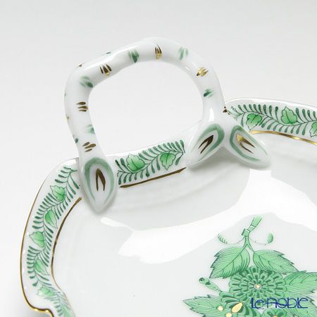 ヘレンド (HEREND) アポニーグリーン 00205-0-00 リーフディッシュ 15cm