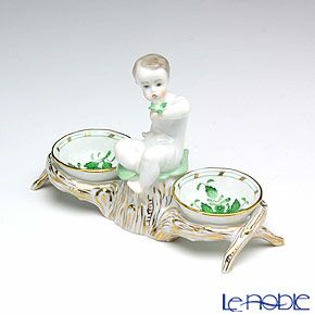 ヘレンド (HEREND) アポニーグリーン 00258-0-01 エンジェルセラー 14cm