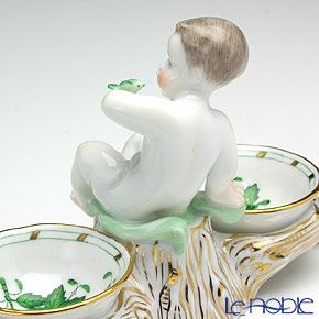 ヘレンド (HEREND) アポニーグリーン 00258-0-01 エンジェルセラー 14cm