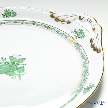 ヘレンド (HEREND) アポニーグリーン 00315-0-00 ケーキプラター 28.5cm