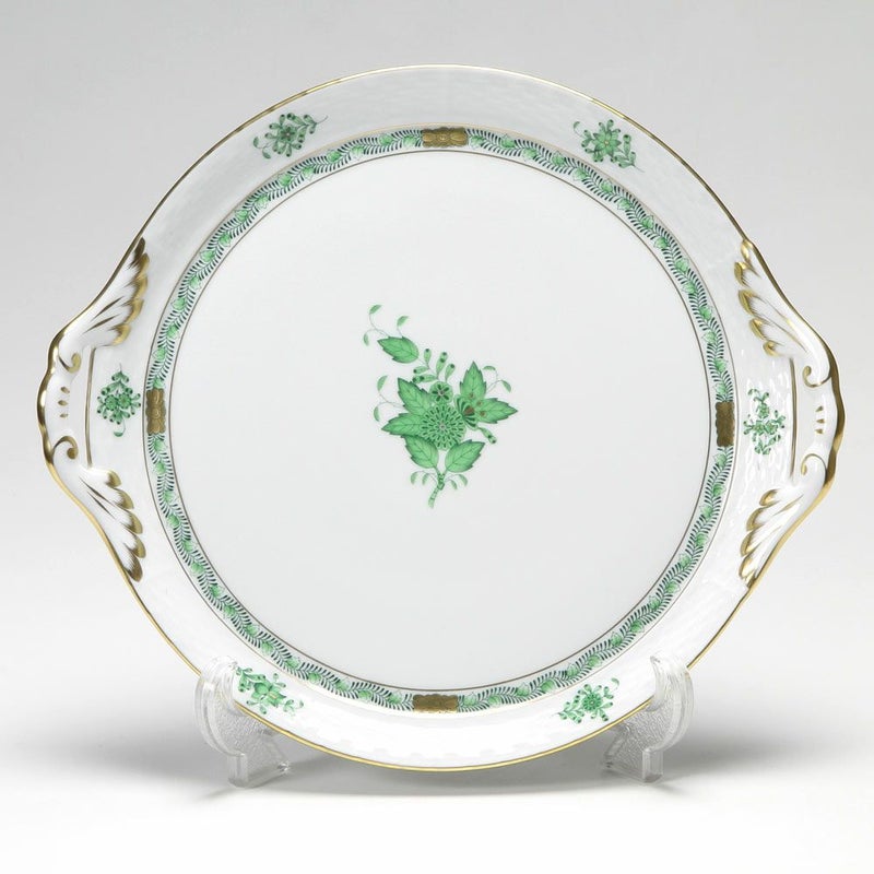 ヘレンド (HEREND) アポニーグリーン 00315-0-00 ケーキプラター 28.5cm