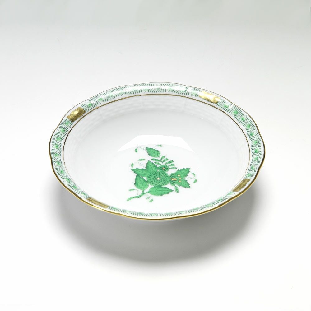 ヘレンド (HEREND) アポニーグリーン 003290-0-00 フルーツボウル 14.5cm