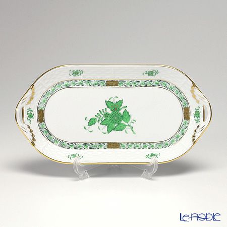 ヘレンド (HEREND) アポニーグリーン 00437-0-00 サービストレー 23cm