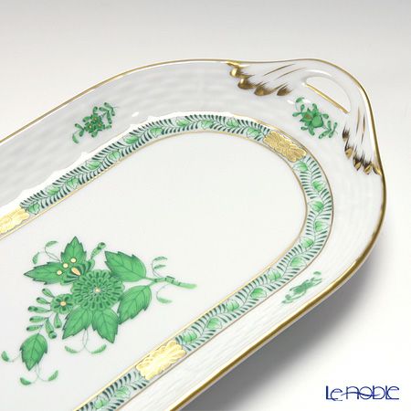 ヘレンド (HEREND) アポニーグリーン 00437-0-00 サービストレー 23cm