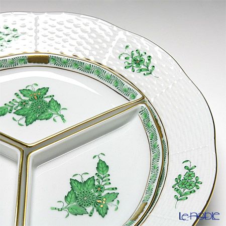 ヘレンド (HEREND) アポニーグリーン 00441-0-00 オードブルセット 25cm