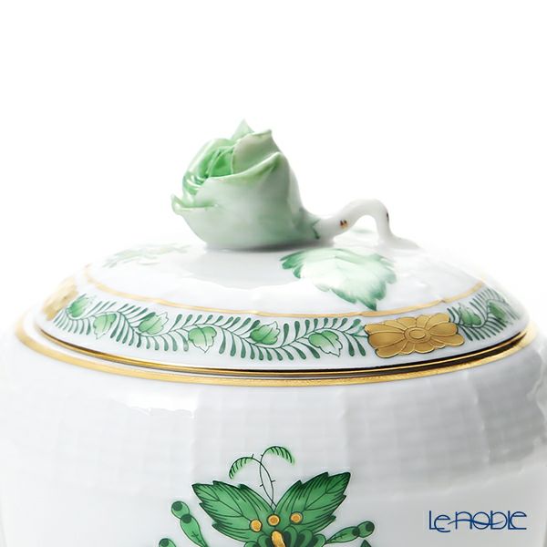 ヘレンド (HEREND) アポニーグリーン 00472-0-09 シュガーポット ローズ 200ml