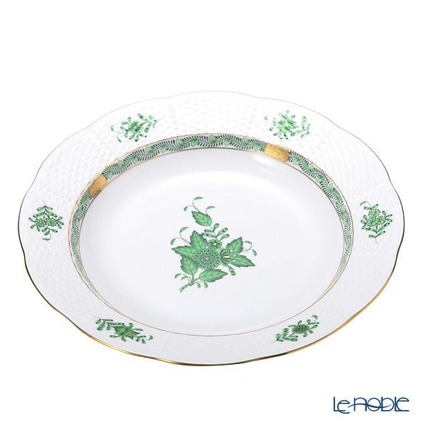 ヘレンド (HEREND) アポニーグリーン 00503-0-00 スーププレート 25cm
