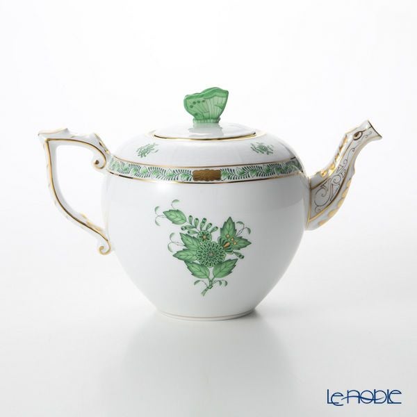 ヘレンド (HEREND) アポニーグリーン 00606-0-17 ティーポット チョウ 800ml