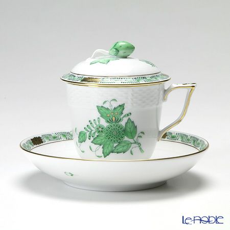 ヘレンド (HEREND) アポニーグリーン 00705-0-11 ハーブティーカップ＆ソーサー ストロベリー 200ml