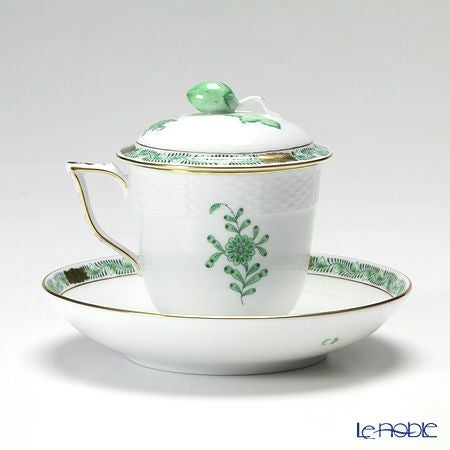 ヘレンド (HEREND) アポニーグリーン 00705-0-11 ハーブティーカップ＆ソーサー ストロベリー 200ml