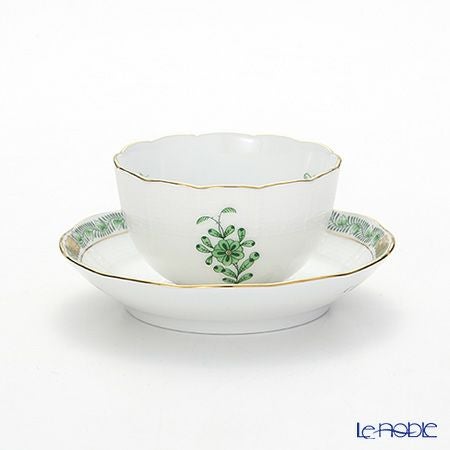 ヘレンド アポニーグリーン 00710-0-91／711 ジャパニーズカップ＆ソーサー 130ml