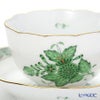 ヘレンド アポニーグリーン 00710-0-91／711 ジャパニーズカップ＆ソーサー 130ml