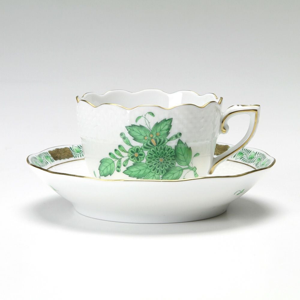 ヘレンド アポニーグリーン 00711-0-00 モカカップ＆ソーサー 100ml