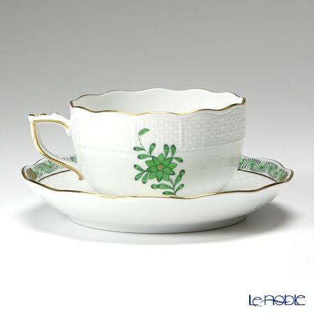 ヘレンド (HEREND) アポニーグリーン 00724-0-00／724 ティーカップ＆ソーサー 200ml