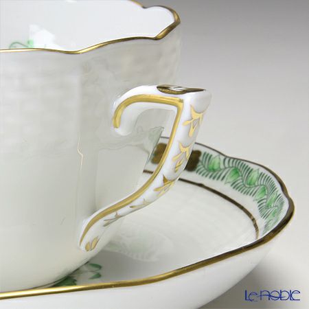 ヘレンド (HEREND) アポニーグリーン 00730-0-00 ティーカップ＆ソーサー（兼用） 200ml