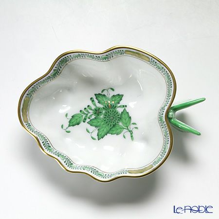 ヘレンド (HEREND) アポニーグリーン 02492-0-17 オープンシュガー 10.5cm（蝶）