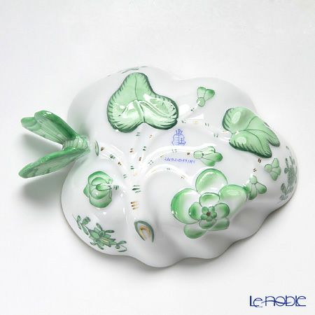 ヘレンド (HEREND) アポニーグリーン 02492-0-17 オープンシュガー 10.5cm（蝶）