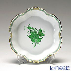 ヘレンド (HEREND) アポニーグリーン 02497-0-00／7779 クッキーディッシュ