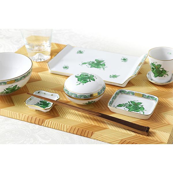 ヘレンド アポニーグリーン 02783-0-00 カップ（ぐい呑み）