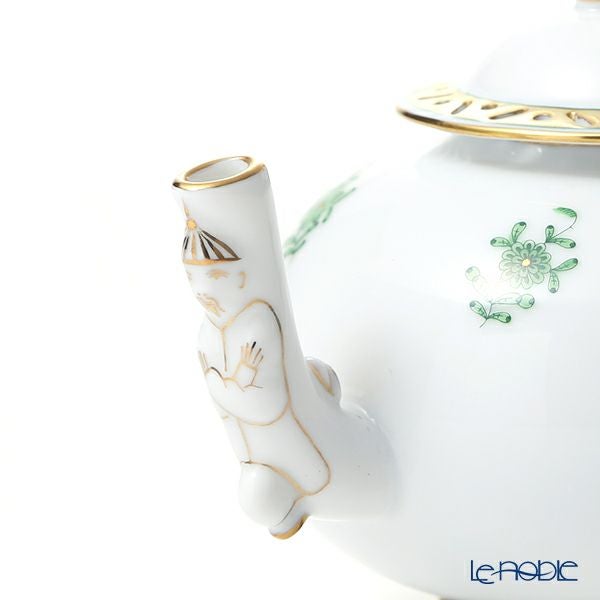 ヘレンド (HEREND) シノワズリ（中国趣味） アポニーグリーン AV ミニティーポット（マンダリン） 350ml 03305-0-21