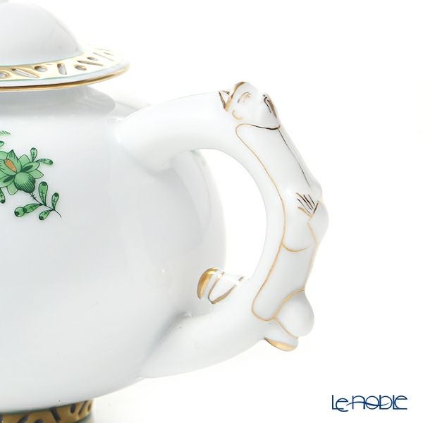 ヘレンド (HEREND) シノワズリ（中国趣味） アポニーグリーン AV ミニティーポット（マンダリン） 350ml 03305-0-21