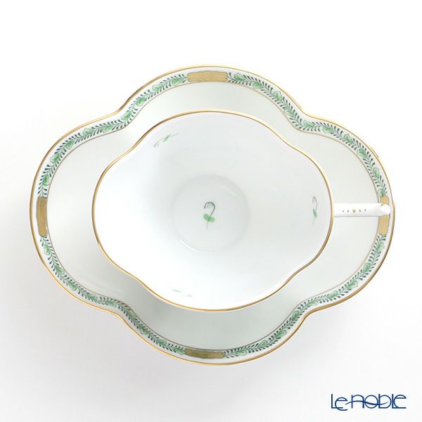 ヘレンド (HEREND) アポニーグリーン 04196-0-00 ティーカップ＆ソーサー 140ml