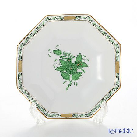 ヘレンド (HEREND) アポニーグリーン 04307-1-00 小皿（オクタゴナル
