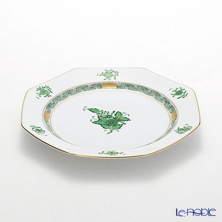 ヘレンド (HEREND) アポニーグリーン 04318-0-00 オクタゴナルプレート 19cm