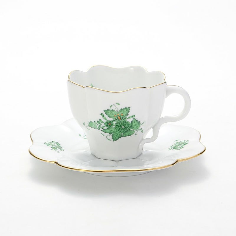 ヘレンド アポニーグリーン 04740-0-00 ティーカップソーサー 200ml