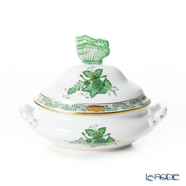 ヘレンド (HEREND) アポニーグリーン 06017-0-17 ミニチューリン（チョウ）