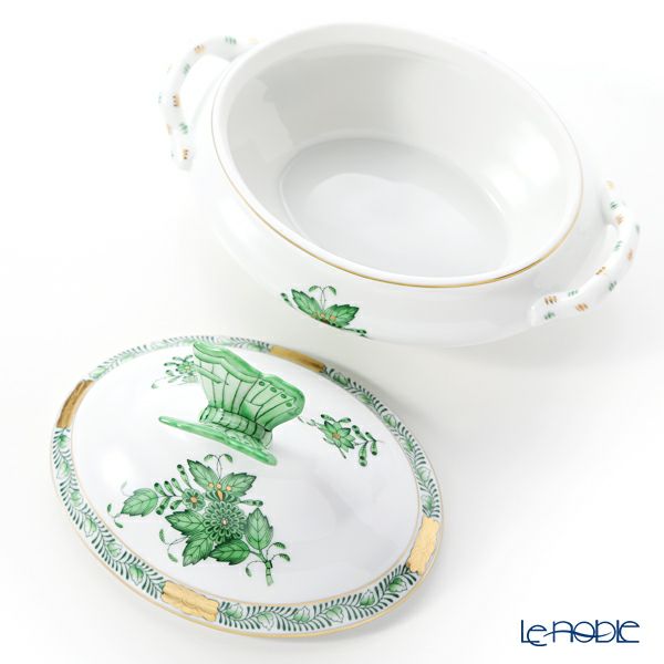 ヘレンド (HEREND) アポニーグリーン 06017-0-17 ミニチューリン（チョウ）