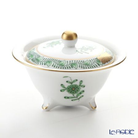 ヘレンド アポニーグリーン 06193-0-15／6193 ボックス（蓋付） 5cm