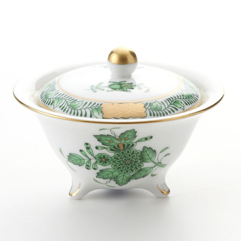 ヘレンド アポニーグリーン 06193-0-15／6193 ボックス（蓋付） 5cm