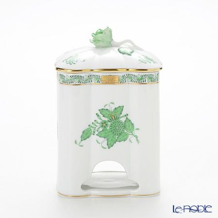 ヘレンド (HEREND) アポニーグリーン 06378-0-09 ティーバッグホルダー（ローズ）