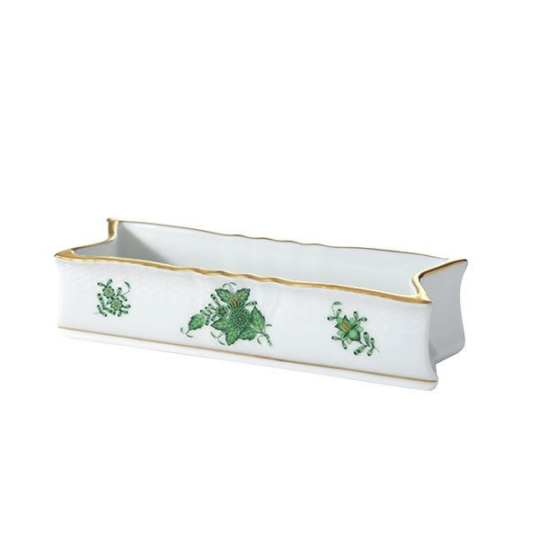 ヘレンド アポニーグリーン ベース／フラワーボウル 18×6cm 07035-0-00