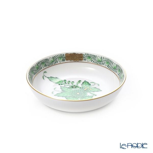 ヘレンド アポニーグリーン 07758-0-00 ラウンドディッシュ 8.5cm