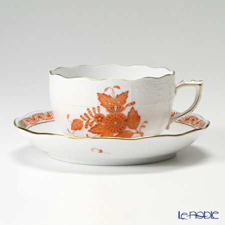 ヘレンド (HEREND) アポニーオレンジ 00724-0-00／724 ティーカップ＆ソーサー 200ml
