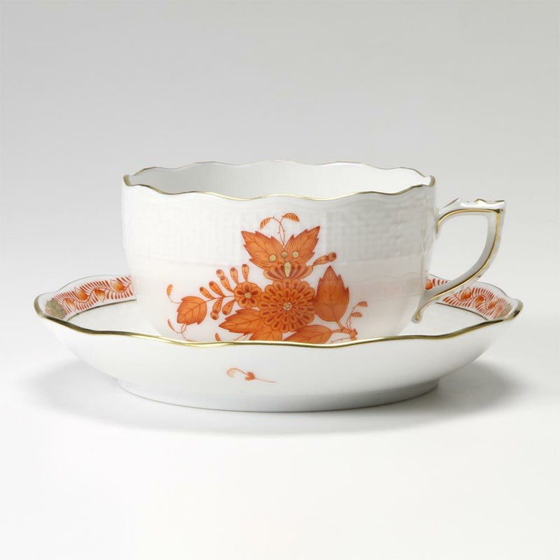 ヘレンド (HEREND) アポニーオレンジ 00724-0-00／724 ティーカップ＆ソーサー 200ml