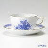ヘレンド (HEREND) アポニーブルー 00724-0-00／724 ティーカップ＆ソーサー 200ml