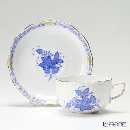 ヘレンド (HEREND) アポニーブルー 00724-0-00／724 ティーカップ＆ソーサー 200ml