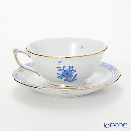 ヘレンド アポニーブルー 00734-0-00／734 ティーカップ＆ソーサー（ロウ）