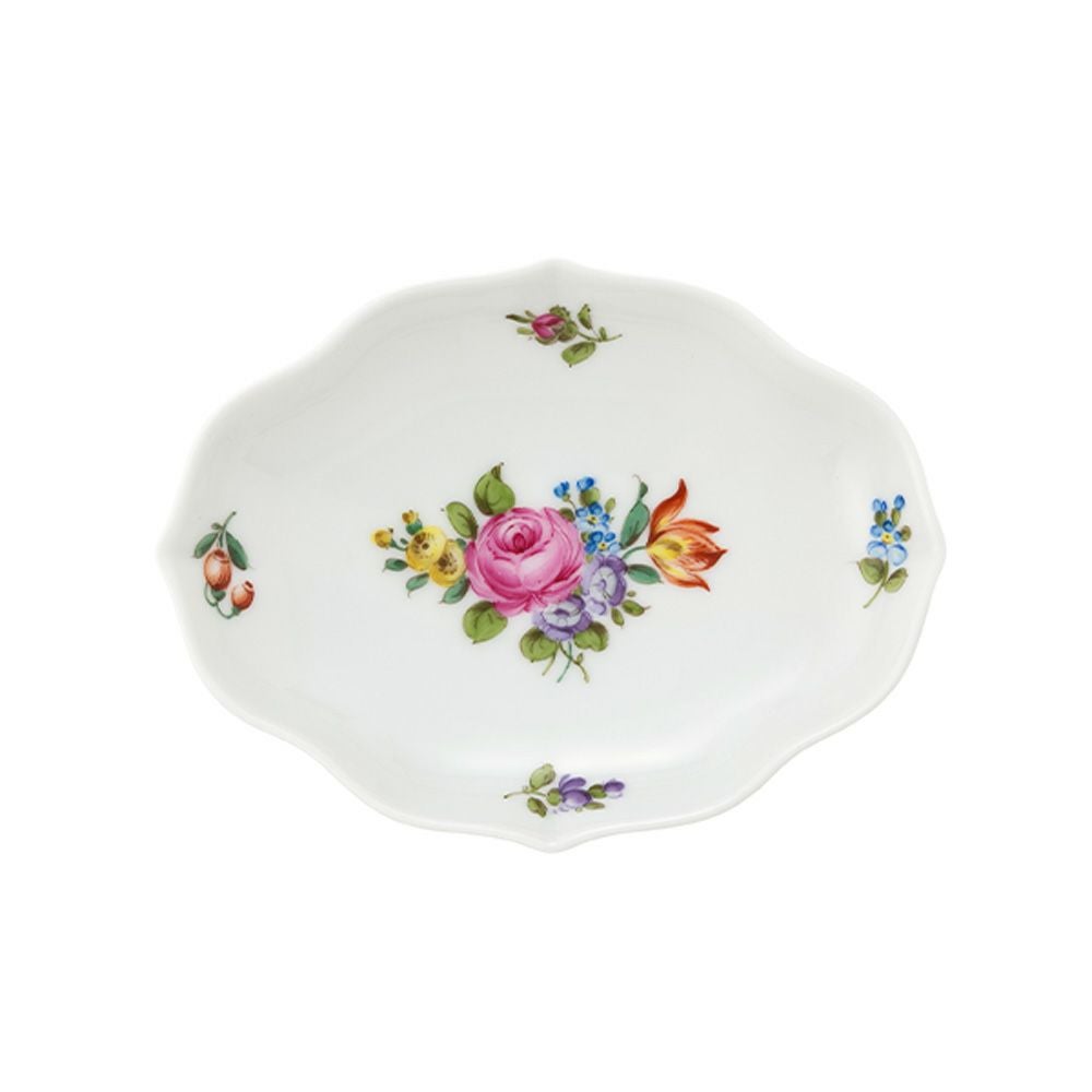 アウガルテン（AUGARTEN） フローラルパターン（SA534） オーバルディッシュ 12×9.5cm（070）