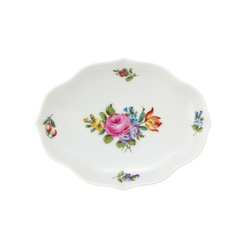 アウガルテン（AUGARTEN） フローラルパターン（SA534） オーバルディッシュ 12×9.5cm（070）