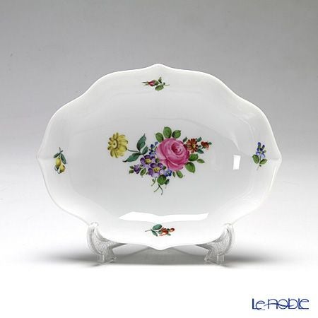 アウガルテン（AUGARTEN） フローラルパターン（SA534） オーバルディッシュ 17.5×13.5cm