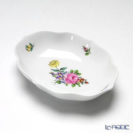 アウガルテン（AUGARTEN） フローラルパターン（SA534） オーバルディッシュ 17.5×13.5cm