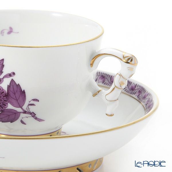ヘレンド シノワズリ（中国趣味）アポニーライラック 03364-0-21 マンダリン ラージカップ＆ソーサー