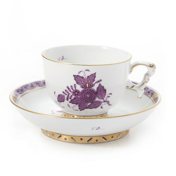 ヘレンド シノワズリ（中国趣味）アポニーライラック 03364-0-21 マンダリン ラージカップ＆ソーサー