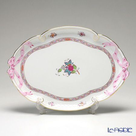 ヘレンド アポニーフラワー 00400-0-00 パーティートレイ 38cm