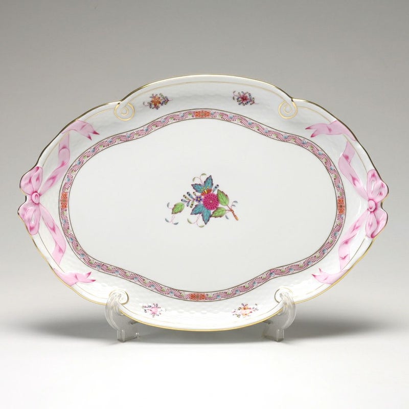 ヘレンド アポニーフラワー 00400-0-00 パーティートレイ 38cm