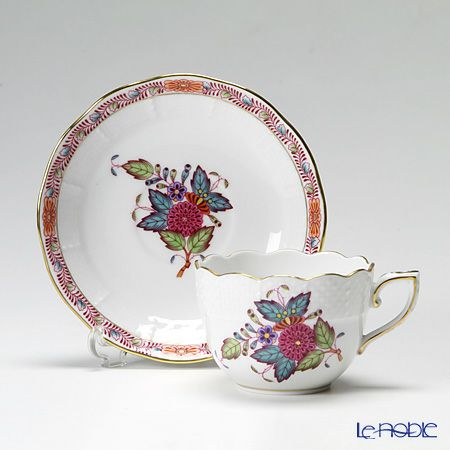 ヘレンド (HEREND) アポニーフラワー 00711-0-00 モカカップ＆ソーサー 100ml